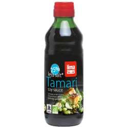 Végami vous propose : Sauce tamari 25% de sel en moins 500ml