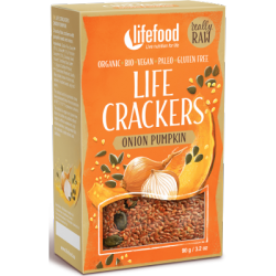 Crackers oignons et graines de courge 90g - Lifefood