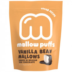 Marshmallows vanille enrobés de chocolat noir 100g - Mallow Puffs