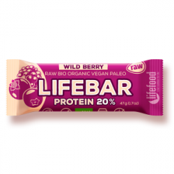 Végami vous propose : Lifebar protéine baies sauvages 47g - bio