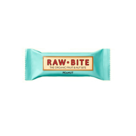Barre cacahuète 50g rawbite