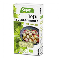 Tofu lactofermenté à l'ail des ours 200g - Sojami