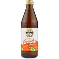 Végami vous propose : Kombucha ginger lime 330ml - bio